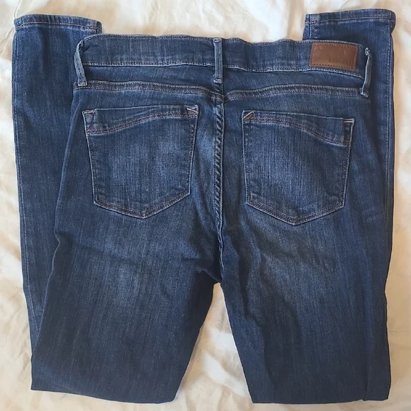 Express Blue Skinny Jeans with Distressed Details - Picture 4 of 4